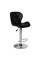 Кресло Hommex Martini Black (арт. H-445 Black/Сhrome base) - оббивка чорна екошкіра / хромована основа (коробок-1 шт.)