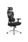 Крісло Mealux D1 Duo Air Fabric Black (арт. HF-D1 Duo F/B) - спинка сітка / сидіння тканина / колір чорний (коробок-1 шт.)