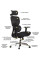 Крісло Mealux D1 Air Fabric Black (арт. HF-D1 F/B) - спинка сітка / сидіння тканина / колір чорний (коробок-1 шт.)