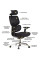 Крісло Mealux D2 Air Fabric Black (арт. HF-D2 F/B) - спинка сітка / сидіння тканина / колір чорний (коробок-1 шт.)