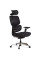 Крісло Mealux D2 Air Fabric Black (арт. HF-D2 F/B) - спинка сітка / сидіння тканина / колір чорний (коробок-1 шт.)
