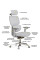 Крісло Mealux D2 Air Fabric Grey (арт. HF-D2 F/G) - спинка сітка / сидіння тканина / колір сірий (коробок-1 шт.)
