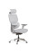 Крісло Mealux D2 Air Fabric Grey (арт. HF-D2 F/G) - спинка сітка / сидіння тканина / колір сірий (коробок-1 шт.)