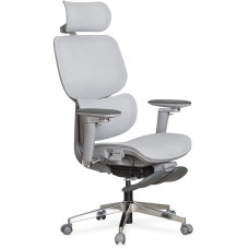 Кресло Mealux D2 Air Plus Grey (арт. HF-D2 Plus M/G) - спинка сетка / сиденье сетка / цвет серый (коробок-1 шт.)