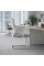 Крісло Mealux Easy Static Grey (арт. HF-L10 F/G) - спинка сітка / сидіння тканина / сіре (коробок-1 шт.)