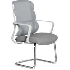 Кресло Mealux Easy Static Grey (арт. HF-L10 F/G) - спинка сетка/сиденье ткань/серое (коробок-1 шт.)