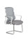 Крісло Mealux Easy Static Grey (арт. HF-L10 F/G) - спинка сітка / сидіння тканина / сіре (коробок-1 шт.)