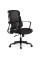 Крісло Mealux Easy Lite Black (арт. HF-L14 F/B) - спинка сітка / сидіння тканина / чорне (коробок-1 шт.)