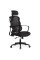 Крісло Mealux Easy Black (арт. HF-L15 F/B) - спинка сітка / сидіння тканина / чорне (коробок-1 шт.)
