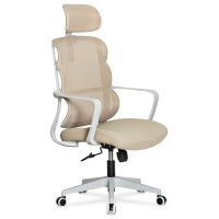 Кресло Mealux Easy Beige (арт. HF-L15 F/BR) - спинка сетка/сиденье ткань/бежевый (коробок-1 шт.)
