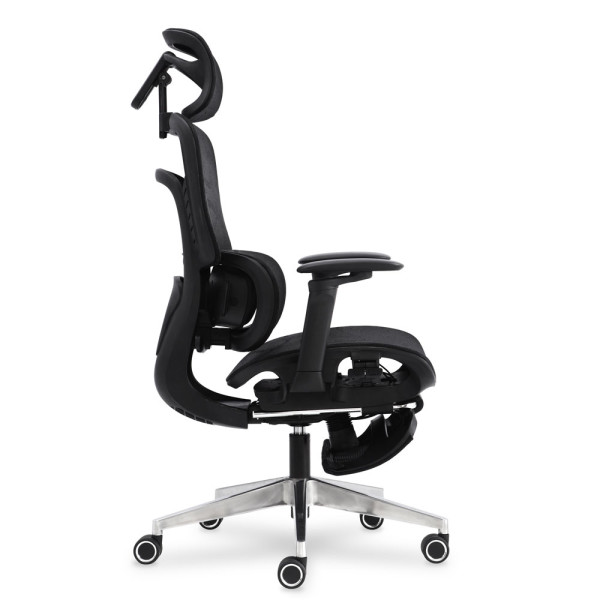 Крісло з масажним ефектом Mealux M10 Air Massage Black (арт. HF-M10 M/BB) - спинка сітка / сидіння сітка / чорне (коробок-1 шт.)