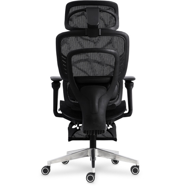 Крісло з масажним ефектом Mealux M10 Air Massage Black (арт. HF-M10 M/BB) - спинка сітка / сидіння сітка / чорне (коробок-1 шт.)