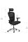 Крісло Mealux Q1 Air Fabric Black (арт HF-Q1 F/B) - спинка сітка / сидіння тканина / колір чорний (коробок-1 шт.)