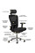 Крісло Mealux Q1 Air Fabric Black (арт HF-Q1 F/B) - спинка сітка / сидіння тканина / колір чорний (коробок-1 шт.)