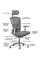 Крісло Mealux Q1 Air Fabric Grey (арт. HF Q-1 F/G) - спинка сітка / сидіння тканина / сірий колір (коробок-1 шт.)