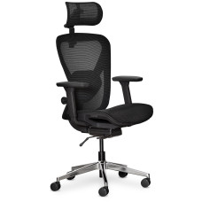 Крісло Mealux Q1 Air Black (арт. HF-Q1 M/B) - спинка сітка/сідіння сітка/колір чорний (коробок-1 шт.)