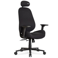 Офисное кресло Mealux HF-Q26 Black (арт. HF-Q26 F/B) (sale) - черная ткань (коробок 1 шт.)