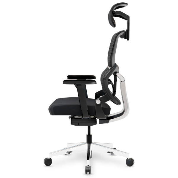Кресло Mealux Q3 Air Fabric Black (арт. HF- Q3 F/B) - спинка сетка / сиденье ткань / цвет черный (коробок-1 шт.)