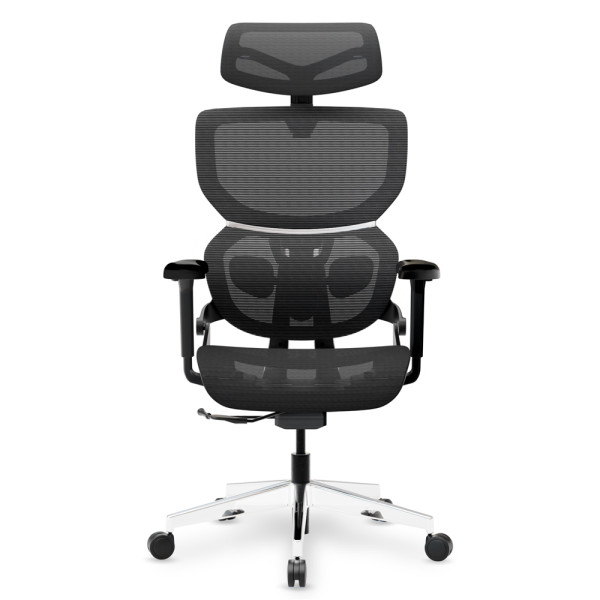 Кресло Mealux Q3 Air Black (арт. HF- Q3 M/B)  - спинка сетка / сиденье сетка / цвет черный (коробок-1 шт.)