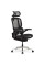Крісло Mealux S202 Air Black (арт. HF-S202 M/B) - спинка сітка / сидіння сітка / колір чорний (коробок-1 шт.)