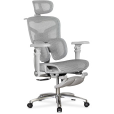 Крісло Mealux S2 Air Plus Grey (арт. HF-S2 M/G) - спинка сітка / сидіння сітка / колір сірий (коробок - 1 шт.)