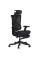 Крісло Mealux S6 Air Fabric Black (арт. HF-S6 F/B) - спинка сітка / сидіння тканина / колір чорний (коробок-1 шт.)
