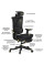 Крісло Mealux S6 Air Fabric Black (арт. HF-S6 F/B) - спинка сітка / сидіння тканина / колір чорний (коробок-1 шт.)