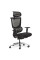 Крісло Mealux S8 Air Fabric Black (арт. HF-S8P F/B) - спинка сітка / сидіння тканина / колір чорний (коробок-1 шт.)