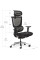Крісло Mealux S8 Air Fabric Black (арт. HF-S8P F/B) - спинка сітка / сидіння тканина / колір чорний (коробок-1 шт.)