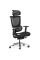 Крісло Mealux S8 Air Black (арт. HF-S8P M/B) - спинка сітка / сидіння сітка / колір чорний (коробок - 1 шт.)
