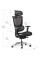 Крісло Mealux S8 Air Black (арт. HF-S8P M/B) - спинка сітка / сидіння сітка / колір чорний (коробок - 1 шт.)