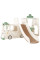 Дитячий ігровий комплекс Mealux Amber White / Green (арт. KD-B010 White / Green) - колір пластику білий із зеленим (коробок 1 шт.)