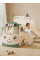 Дитячий ігровий комплекс Mealux Amber White / Green (арт. KD-B010 White / Green) - колір пластику білий із зеленим (коробок 1 шт.)