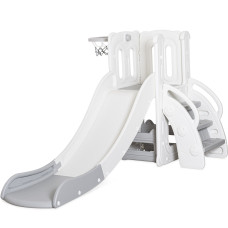 Гірка для дітей Mealux Merida White / Grey (арт. KD-B011 White / Grey) - колір пластику білий із сірим (коробок 1 шт.)