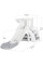 Гірка для дітей Mealux Merida White / Grey (арт. KD-B011 White / Grey) - колір пластику білий із сірим (коробок 1 шт.)