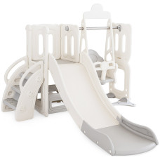 Дитячий ігровий комплекс Mealux Elsa White / Grey (арт. KD-B012-1 White / Grey) - колір пластику білий із сірим (коробок 1 шт.)