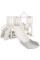 Дитячий ігровий комплекс Mealux Elsa White / Grey (арт. KD-B012-1 White / Grey) - колір пластику білий із сірим (коробок 1 шт.)
