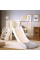 Дитячий ігровий комплекс Mealux Elsa White / Grey (арт. KD-B012-1 White / Grey) - колір пластику білий із сірим (коробок 1 шт.)