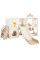 Дитячий ігровий комплекс Mealux Castle White / Brown (арт. KD-B014 White / Brown) - колір пластику білий з коричневим (коробок 1 шт.)