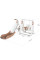 Ігровий комплекс Mealux Cosmo White/Coffee (арт.KD-B022 White/Coffee) - колір пластика біло-коричневий (коробок-1 шт.)