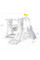 Гірка-трансформер для дітей з гойдалкою Mealux Lola (арт. KD-B076 White / Grey) - колір білий з сірим (коробок-1 шт.)