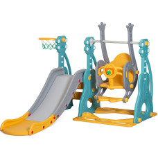 Гірка - гойдалка Mealux Ariel Yellow/Blue / Grey (арт. KD-B252 Yellow / Blue / Grey) - колір пластику жовтий / блакитний / сірий (коробок 1 шт.)