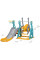 Гірка - гойдалка Mealux Ariel Yellow/Blue / Grey (арт. KD-B252 Yellow / Blue / Grey) - колір пластику жовтий / блакитний / сірий (коробок 1 шт.)