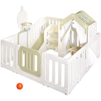 Детский игровой комплекс Mealux Tiana White/Green (арт. KD-C013 White/Green) - цвет белый с зеленым (коробок-3 шт.)