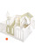 Дитячий ігровий комплекс Mealux Tiana White / Green (арт. KD-C013 White/Green) - колір білий з зеленим (коробок-3 шт.)