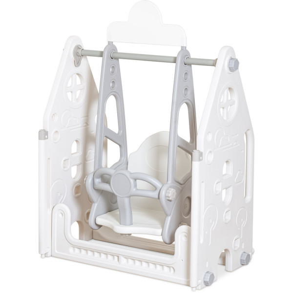 Манеж для дітей Mealux Forto Grey (арт. KD-C051 Grey / White) - колір пластику білий із сірим (коробок 4 шт.)