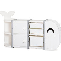 Стелаж Mealux Swimo White (арт. KD-E017 White) - колір пластику білий (коробок 1 шт.)