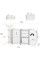 Стелаж Mealux Swimo White (арт. KD-E017 White) - цвет пластика белый (коробок 1 шт.)