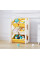Стелаж Mealux Coral Mini Orange (арт. KD-E021 Orange - цвет пластика белый с оранжевым (коробок-1 шт.)