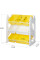 Стелаж Mealux Coral Yellow (арт. KD-E022 Yellow) – колір пластику білий з жовтим (коробок-1 шт.)
